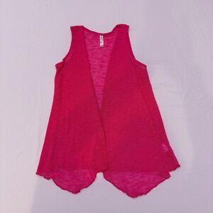 Girls Pink Sleeveless Shaw‎